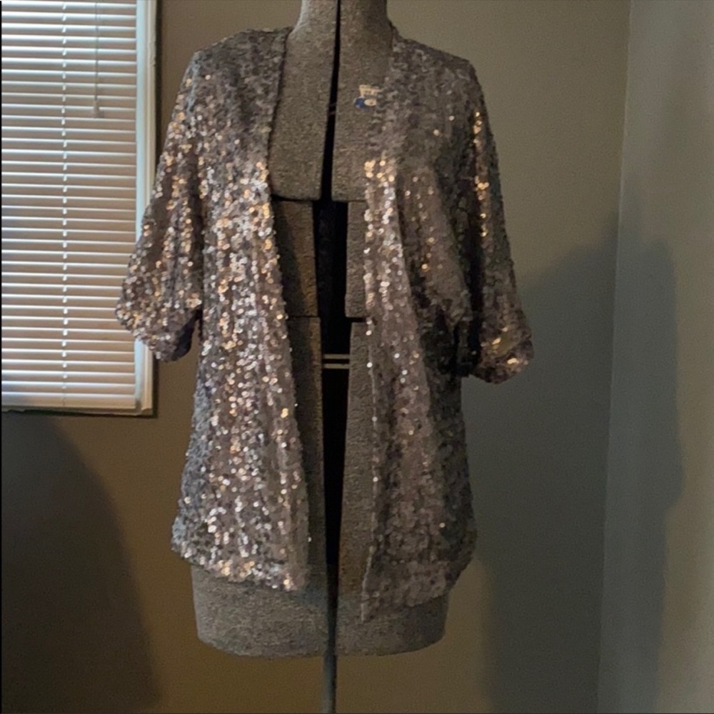 Sequin cardigan size small